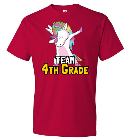 Dabbing Unicorn Team Fourth Grade