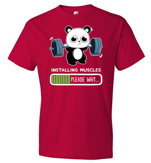Panda Installing Muscles Gym