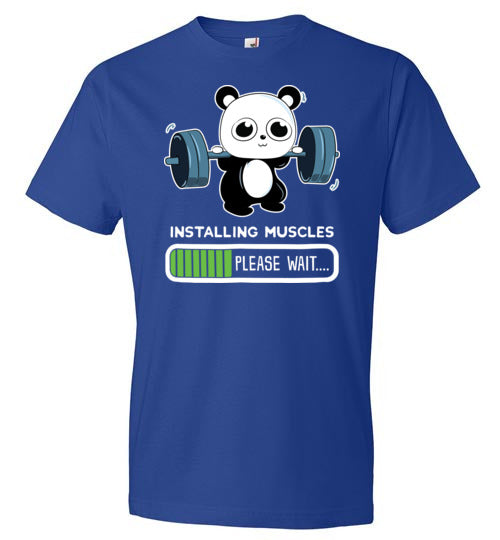 Panda Installing Muscles Gym