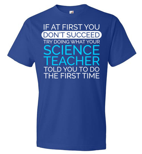 If At First Science Teacher