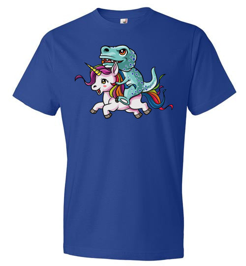 Fancy Cute T-Rex Riding Unicorn