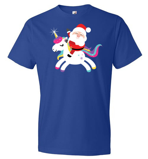 Santa Riding Unicorn