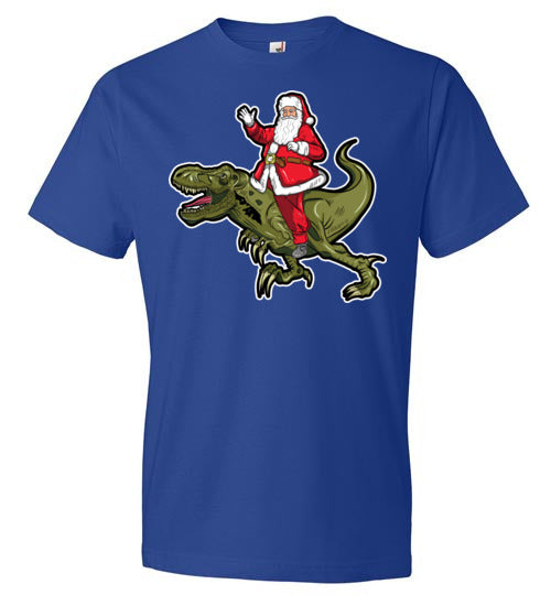 Santa Riding T-Rex