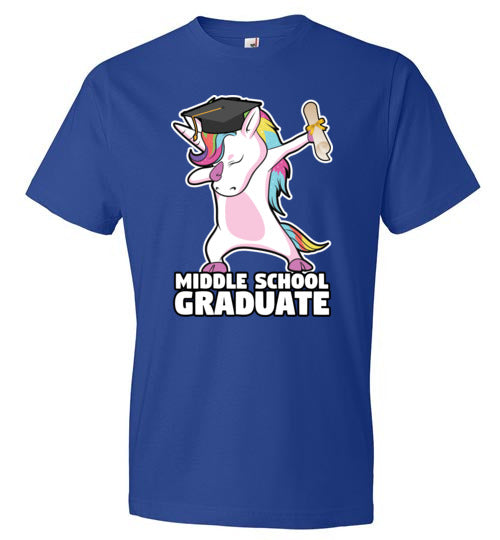 Middle School Dabbing Unicorn Graduate