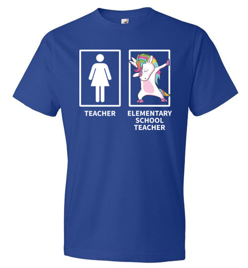 Elementary School Teacher Dabbing Unicorn