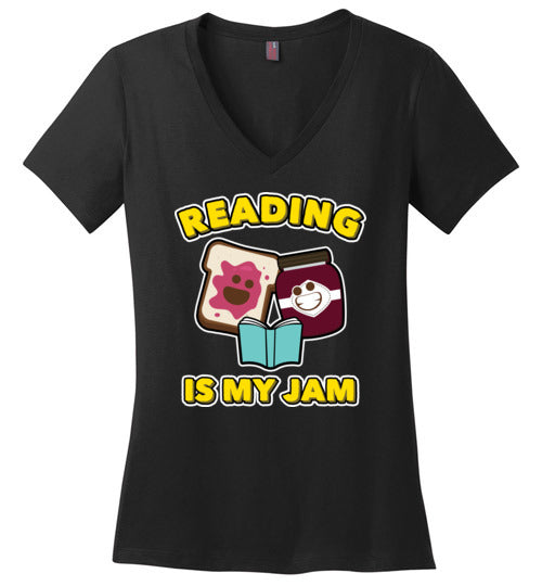 Reading Is My Jam V-Neck