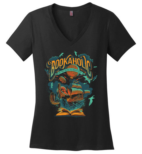 Bookaholic Octopus V-Neck