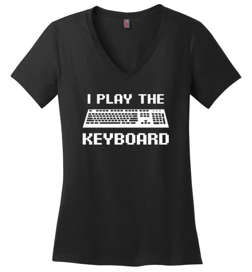 I Play The Keyboard V-Neck