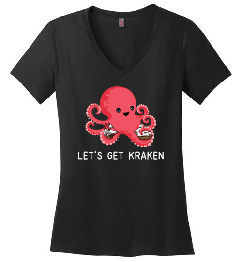 Lets Get Kraken Old Ships V-Neck
