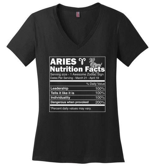 Aries Nutrition Facts V-Neck