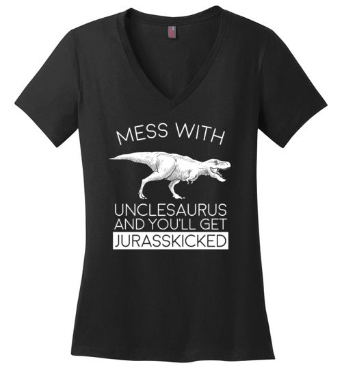 Unclesaurus Jurasskicked V-Neck
