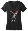 Pirate Dabbing Skeleton V-Neck