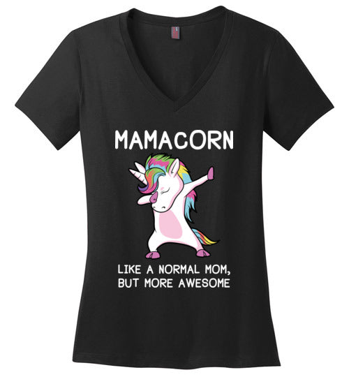 Mamacorn Unicorn Mom V-Neck