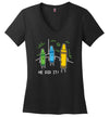 Crayon He Did it V-Neck