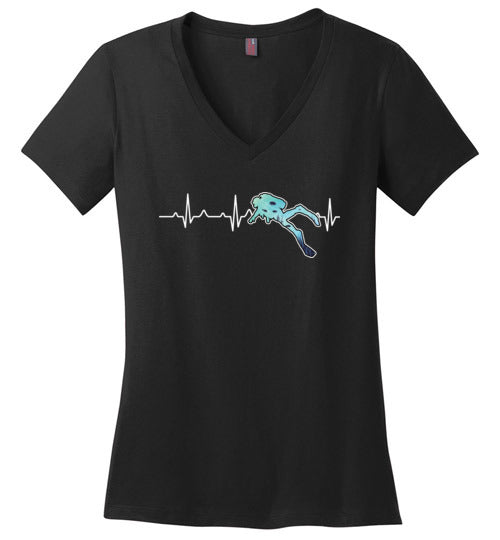 Scuba Heartbeat V-Neck
