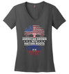 American Grown With Haitian Roots V-Neck