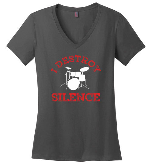 Drummer Destroy Silence V-Neck