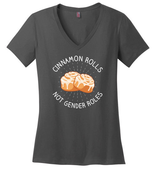 Cinnamon Rolls Not Gender Rolls V-Neck