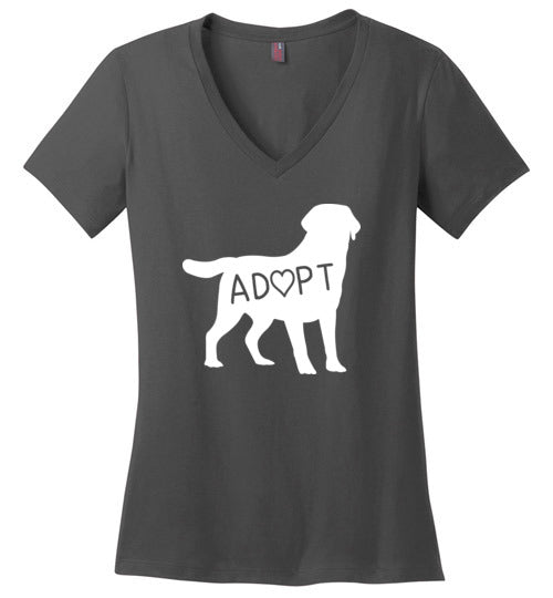 Adopt Dog V-Neck