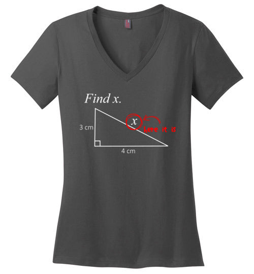 Math Find X V-Neck