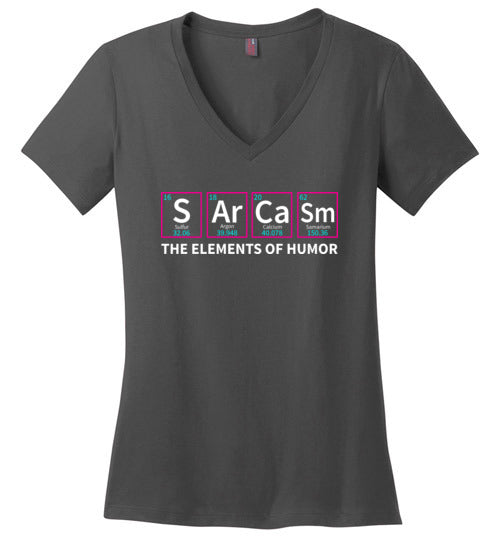 Sarcasm Elements of Humor V-Neck