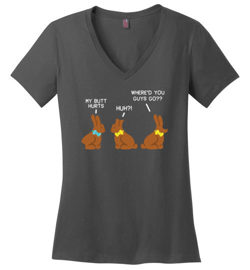 Easter Chocolate Bunnies V-Neck