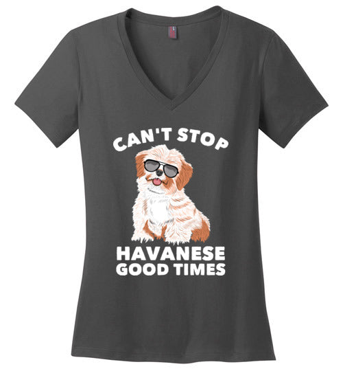 Cant Stop Havanese V-Neck