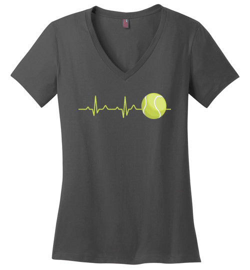 Tennis Heartbeat V-Neck