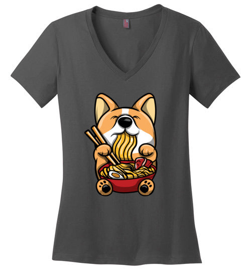 Corgi Ramen V-Neck