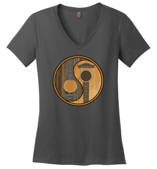 Guitar Yin-Yang V-Neck