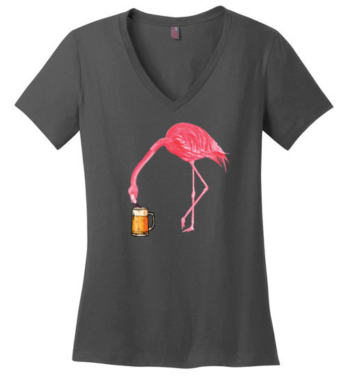 Flamingo Beer V-Neck