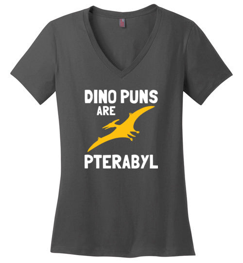 Dino Puns Ptera V-Neck