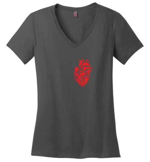 Anatomical Heart V-Neck