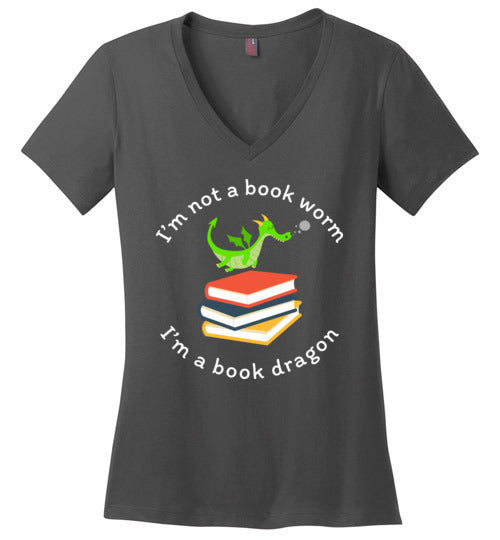 Book Dragon V-Neck