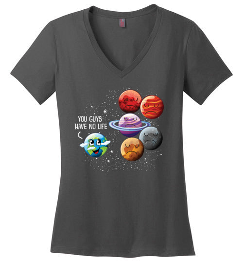 Planets No Life V-Neck