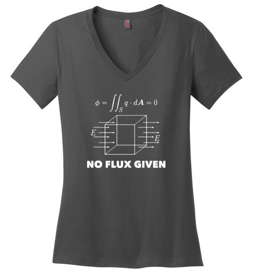No Flux Given Physics V-Neck