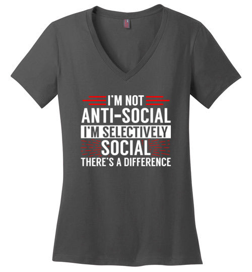 Selectively Social V-Neck