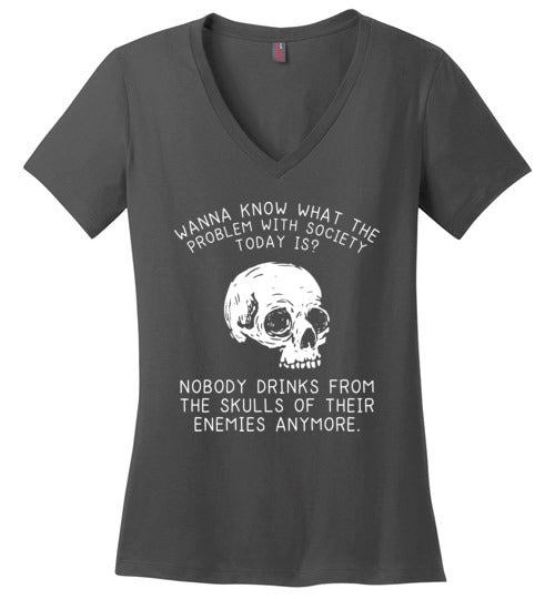Drink From Skulls V-Neck