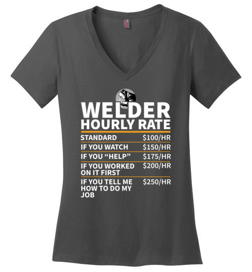 Welder Hourly Rate V-Neck