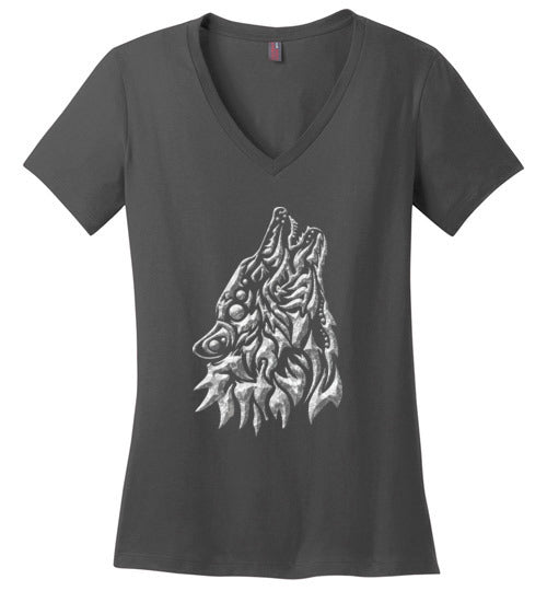 Fenrir Viking Wolf V-Neck