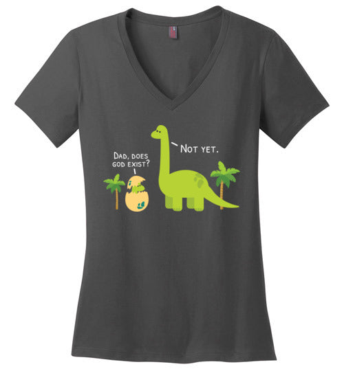 Atheist Dinosaur V-Neck