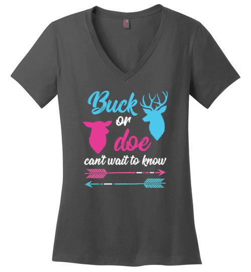 Buck Or Doe Cant Wait To Know V-Neck