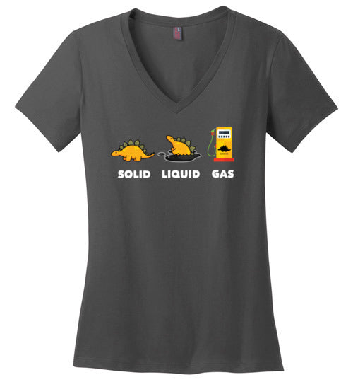 Dinosaur Solid Liquid Gas V-Neck