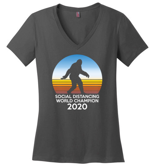 Bigfoot Social Distancing World Champion V-Neck