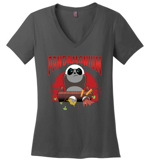Pandamonium Panda V-Neck