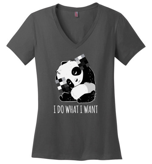 Panda Do What I Want V-Neck