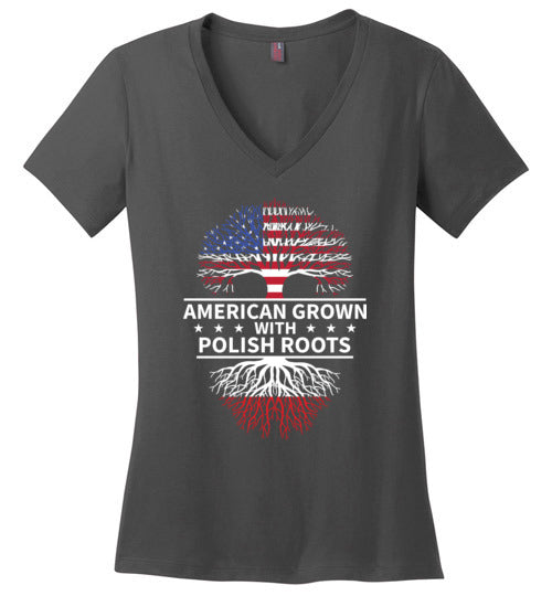 American Grown Polish Roots V-Neck