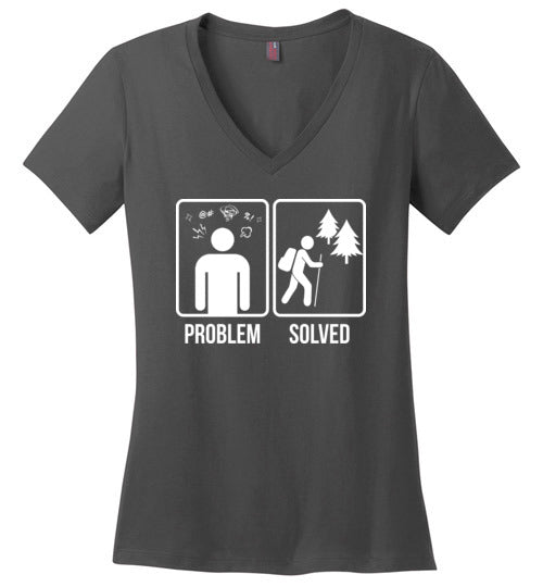 Problem Solved Hiking V-neck