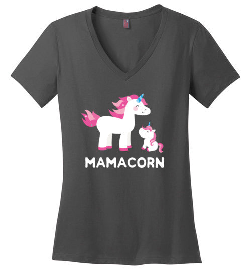 Unicorn Mom Mamacorn V-Neck