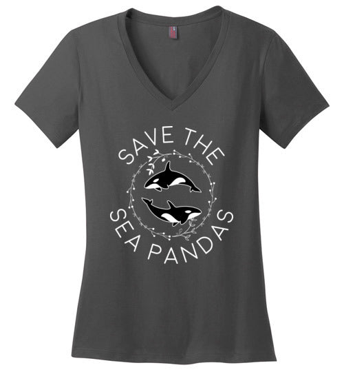 Save The Sea Pandas V-Neck